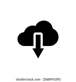 cloud icon vector illustration logo template for many purpose. Isolated on white background.