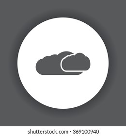 cloud icon, vector illustration. Modern design. Flat design style