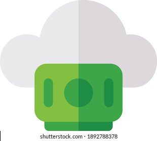 Icono de nube ilustración vectorial en fondo blanco, icono de nube, nube de logotipo, negocio de logotipo