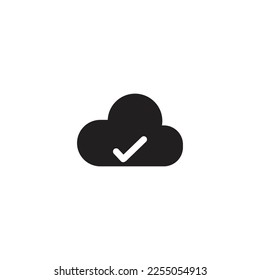 cloud icon vector illustration on whitw background.