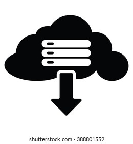 Cloud icon Vector Illustration on the white background.