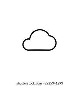Cloud icon vector illustration. cloud sign and symbol