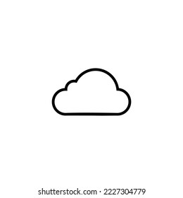 Cloud icon vector illustration. cloud sign and symbol