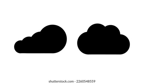 Cloud icon vector illustration. cloud sign and symbol