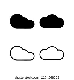 Cloud icon vector illustration. cloud sign and symbol