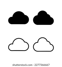 Cloud icon vector illustration. cloud sign and symbol