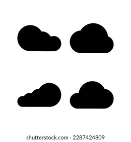 Cloud icon vector illustration. cloud sign and symbol