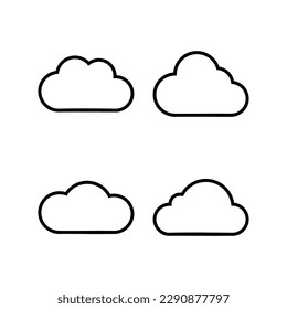 Cloud icon vector illustration. cloud sign and symbol