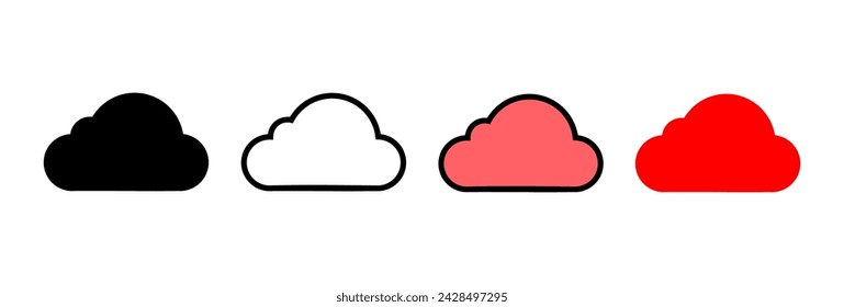 Cloud icon vector illustration. cloud sign and symbol