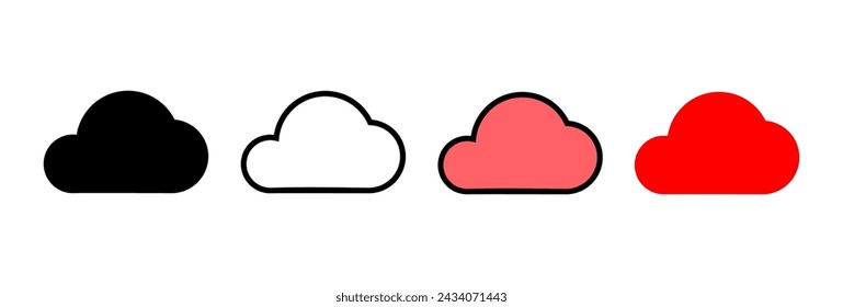 Cloud icon vector illustration. cloud sign and symbol