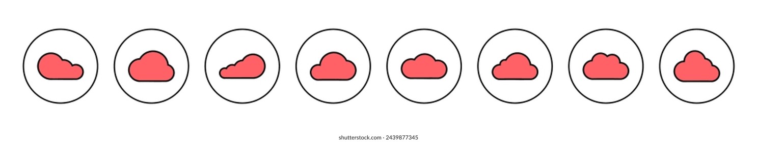 Cloud icon vector illustration. cloud sign and symbol