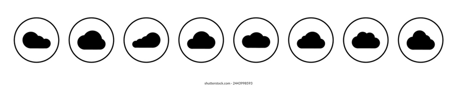 Cloud icon vector illustration. cloud sign and symbol