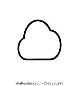 Cloud icon vector illustration. cloud sign and symbol