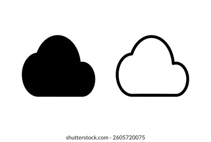Cloud icon vector illustration. cloud sign and symbol