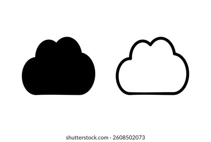 Cloud icon vector illustration. cloud sign and symbol