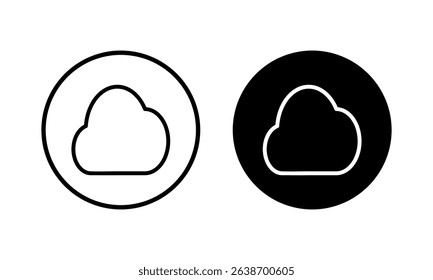 Cloud icon vector illustration. cloud sign and symbol