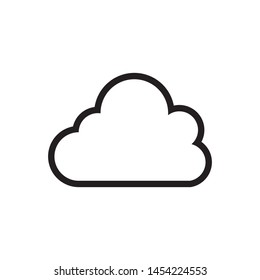 cloud icon vector illustration symbol