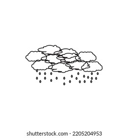 CLOUD ICON VECTOR ILLUSTRATION SYMBOL DESIGN 