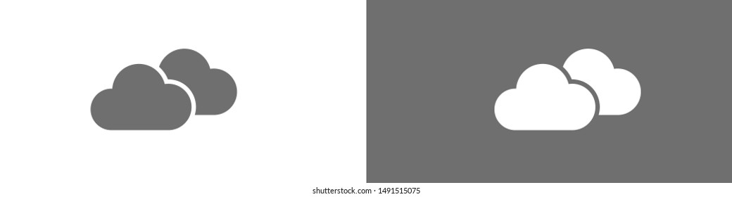 Cloud icon, vector illustration. Vector web design