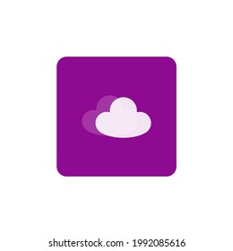 Cloud icon. Vector image for the design of sites and applications.