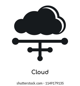 Cloud icon vector isolated on white background for your web and mobile app design, Cloud logo concept
