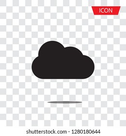 Cloud icon vector isolated on white background 