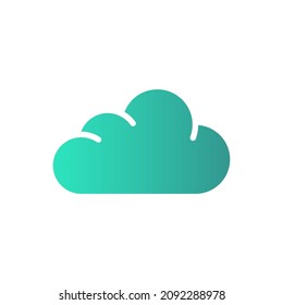 cloud icon vector isolated on white background