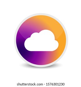 Cloud icon vector logo art