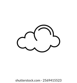 Cloud icon Vector logo outline