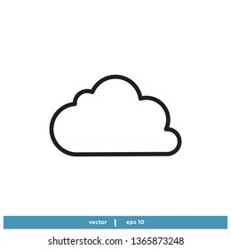 Cloud icon vector logo template