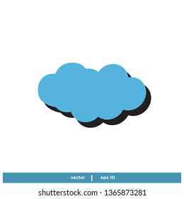 Cloud icon vector logo template