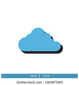 Cloud icon vector logo template