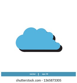 Cloud icon vector logo template