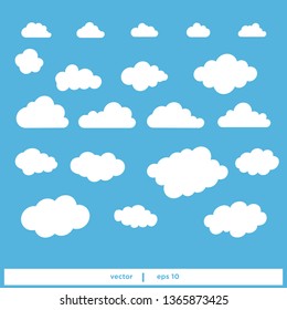 Cloud icon vector logo template