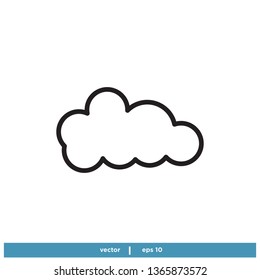 Cloud icon vector logo template