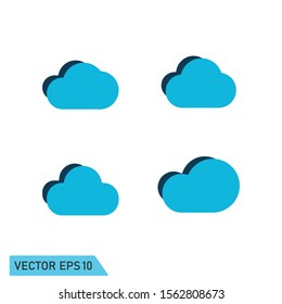 Cloud Icon vector Logo Template Design Element