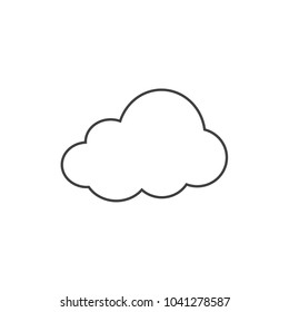 cloud icon vector outline