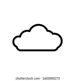 Cloud icon vector in outline style design