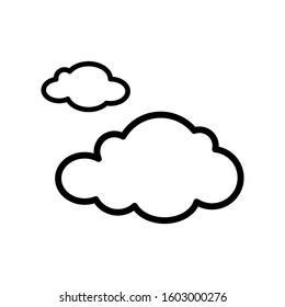 Trendy Think Bubble Flat Style Cloud Stock Vector (Royalty Free ...