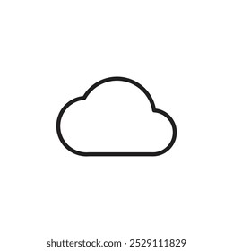 Cloud icon Vector set outline