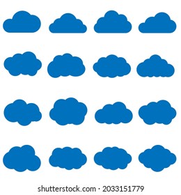 Cloud icon vector set. Weather illustration sign collection. swarm symbol or logo.