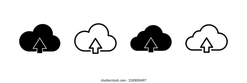 Cloud-Symbol-Vektorgrafik. Cloud-Zeichen und -Symbol