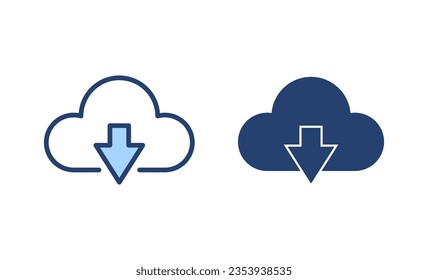 Cloud icon vector. cloud sign and symbol
