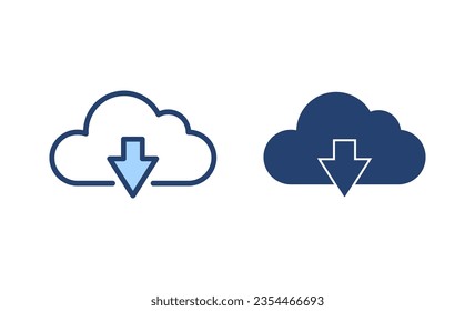 Vector de icono de nube. símbolo y signo de nube
