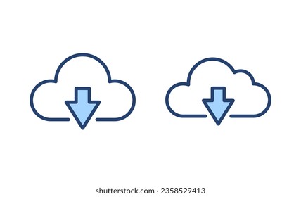 Cloud icon vector. cloud sign and symbol