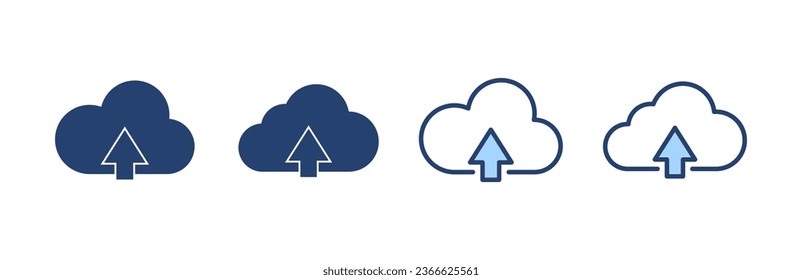 Vector de icono de nube. símbolo y signo de nube