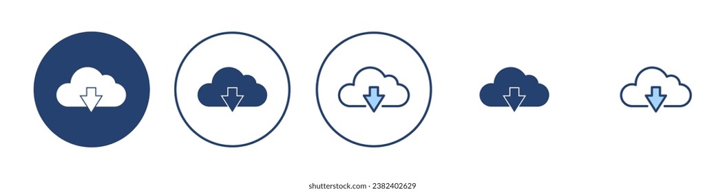 Cloud icon vector. cloud sign and symbol