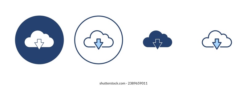 Cloud icon vector. cloud sign and symbol