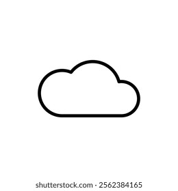 Cloud icon vector. cloud sign and symbol