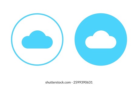 Cloud icon vector. cloud sign and symbol